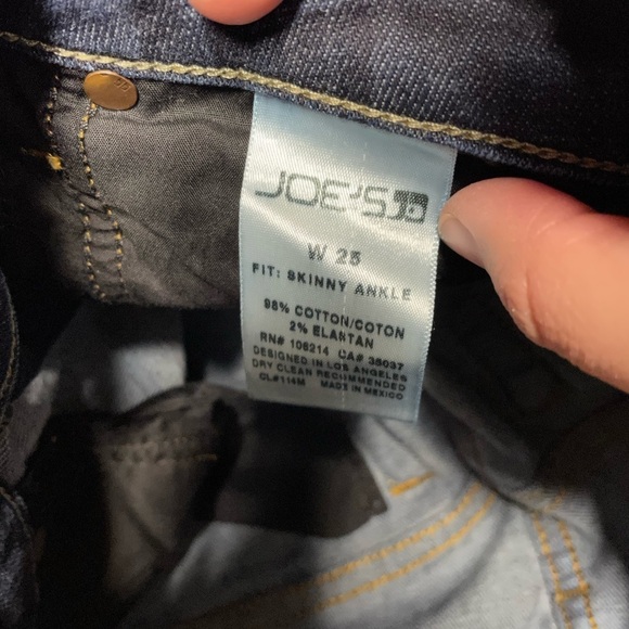 Joes Jeans skinny ankle dark wash Bridget size 25 - Picture 5 of 6